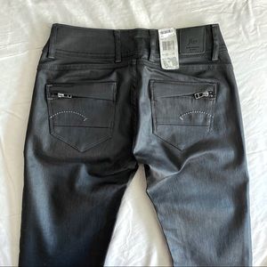 FINAL G-Star Raw Black Coated Skinny Jeans